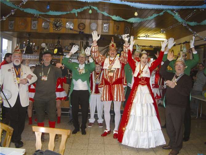 Beim Prinzen- und Kinderprinzenfrühstück im Oberwinterer Schützenhaus ging es fröhlich zu. AB