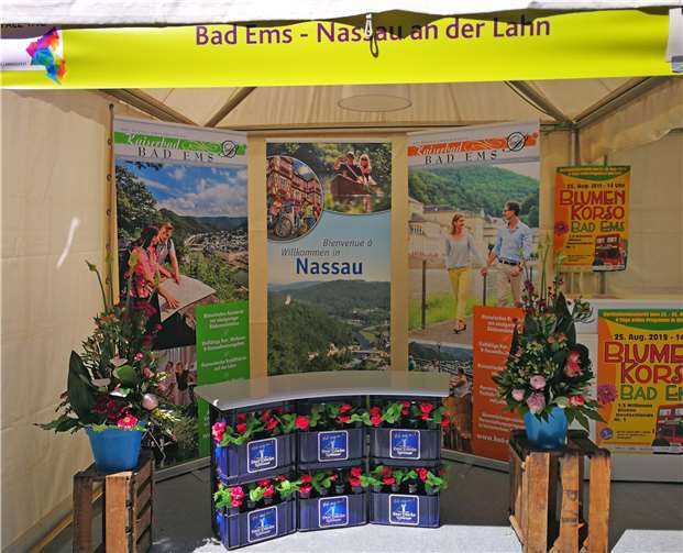 Beim Rheinland-Pfalz Tag Annweiler präsentierte sich der Touristikverein Bad Ems - Nassau mit einem Infozelt. Foto: privat