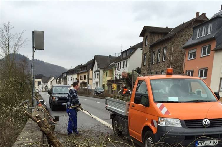 Beim Saubermannstag in Löf gab es reichlich zu tun