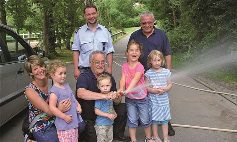 Beim Sommerfest hatten auch die kleinen Gäste viel Spaß.RÜ