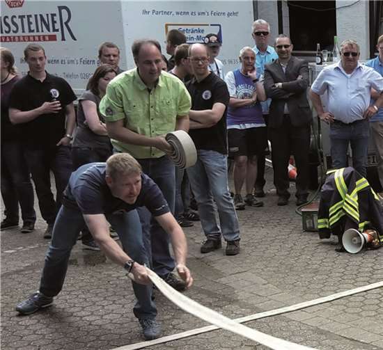 Beim „Spaß-Wettkampf“ ging so richtig die Post ab.privat