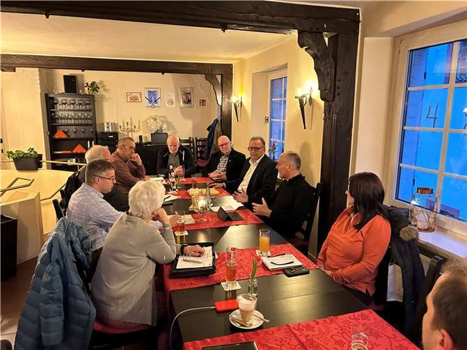 Beim Stammtisch der Linzer Christdemokraten. Foto: Dennis Swirsky