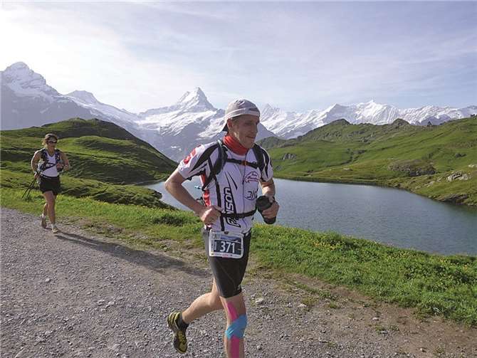 Beim Ultra-Trail stellte sich Holger Nickolaus einem der härtesten Läufe in Europa.privat