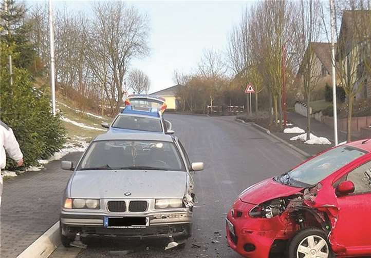 Beim Unfall wurde der wahrscheinliche Verursacher leicht verletzt.Privat