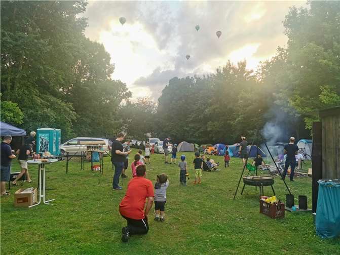 Beim Vater-Kind-Zelten gab es viel zu erleben.  Foto: privat