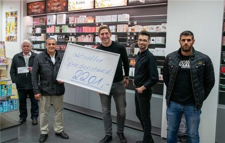 Beim Verkauf der Mund- und Nasenbedeckungen kam die stolze Summe von 2201 Euro zusammen. Foto:privat