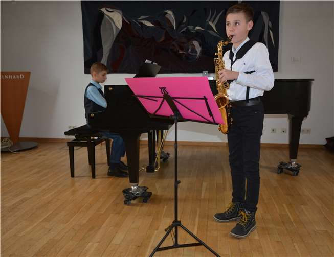 Beim Vorjahres-Debüt im MBH: Michael Späth – Klavier und Steven Ziegler – Saxophon.Quelle: MBH