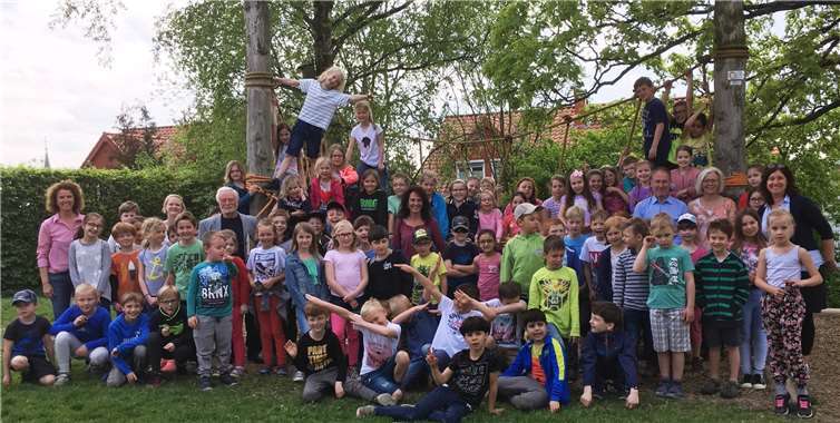 Beim Vorlesetag hatten alle sichtlich Spaß.privat