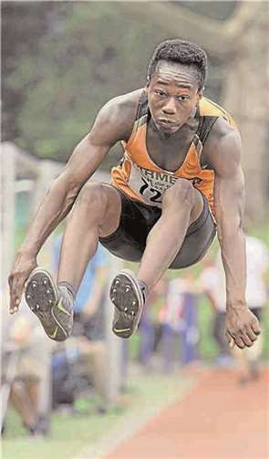 Beim Weitsprung ließ Charbin Kleemann mit einer Distanz von 6,38 m die gesamte Konkurrenz hinter sich.