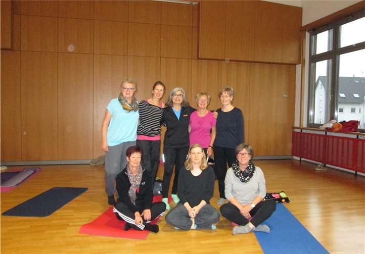 Beim Yoga wird bewusst der eigene Körper wahrgenommen. privat