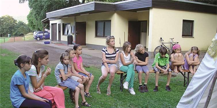 Beim Zelten hatten die Kinder viel Freude. Privat