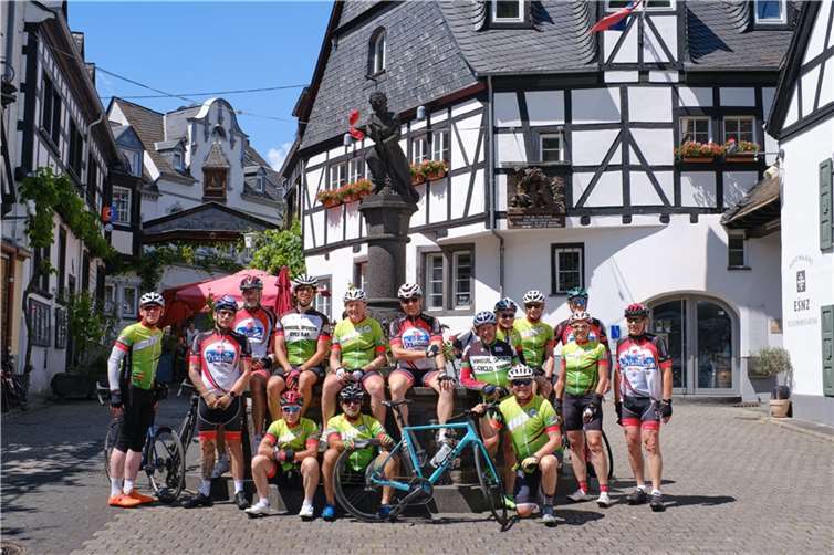 Beim Zwischenstopp an der Mosel.  Foto: privat