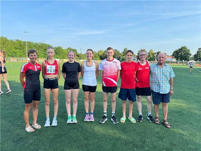 Beim diesjährigen Sportfest in Urmitz nahmen sieben Athleten der DJK Ochtendung 1920 e.V. teil. Foto: privat