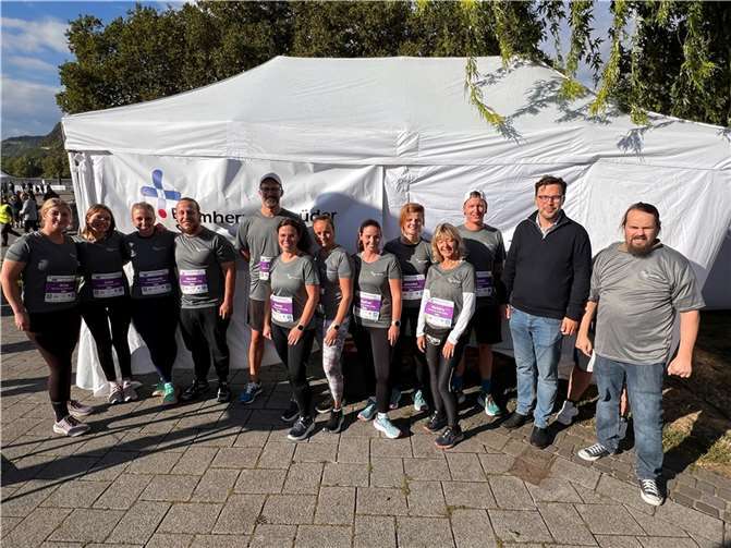 Beim diesjährigen „monte mare-Firmenlauf“ beteiligten sich auch Mitarbeitende der Barmherzigen Brüder Saffig wieder am sportlichen Geschehen. Foto: privat
