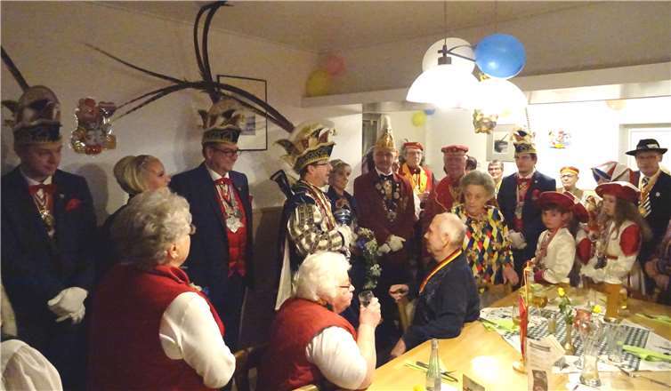 Beim karnevalistischen Abend der Reservisten und Senioren. Privat