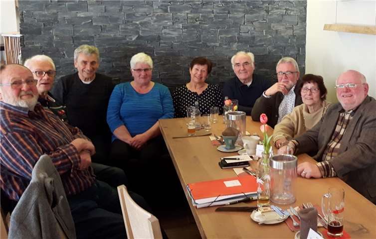 Beim letzten Stammtisch im Restaurant Waldfrieden. Fotos: privat