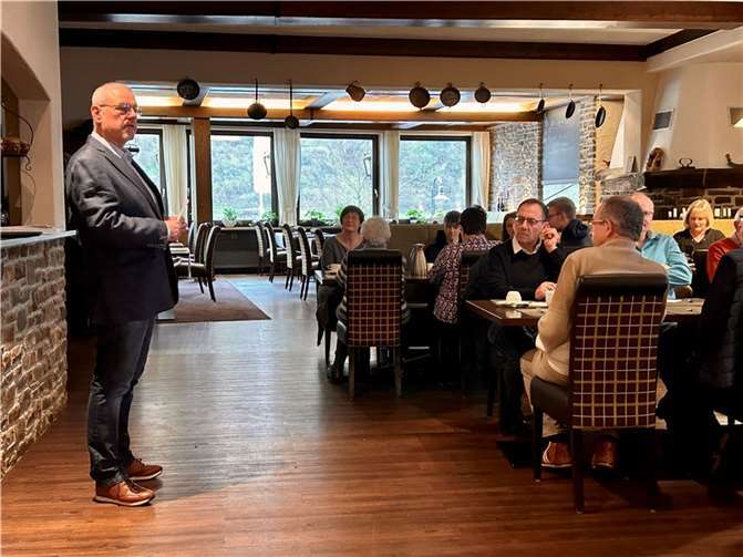 Beim traditionellen Neujahrsempfang des SV Hatzenport-Löf. Foto: privat