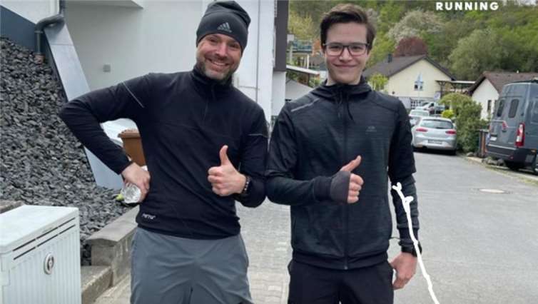 Benedikt Brenner nahm an seinem ersten Halbmarathonlauf teil und ist mit seinen Leistungen zufrieden. Foto: privat