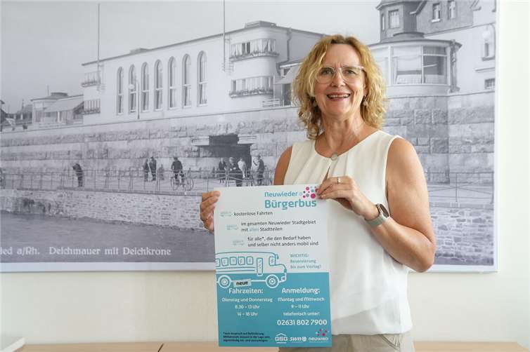 Benita Roos kümmert sich als Ehrenamtsbeauftragte der Stadt Neuwied auch um das Projekt Bürgerbus.Foto: Melanie Lange