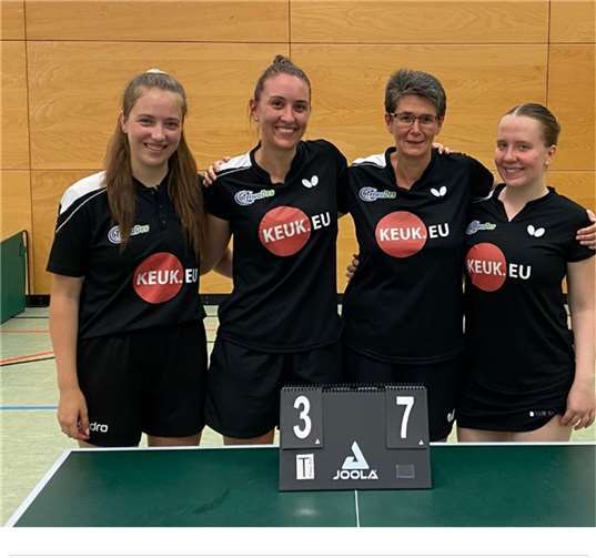 Berechtigte Freude nach dem Auswärtssieg.  Foto: TTC GW Fritzdorf