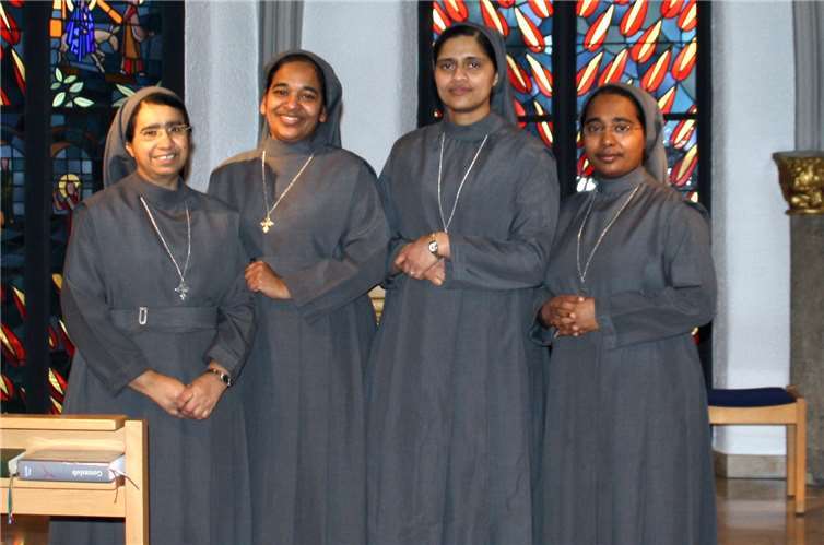 Bereichern das Klosterleben: Die Schwestern der indischen Ordensgemeinschaft „Missionary Congregation of the Daughters of St. Thomas, the Apostel“. privat