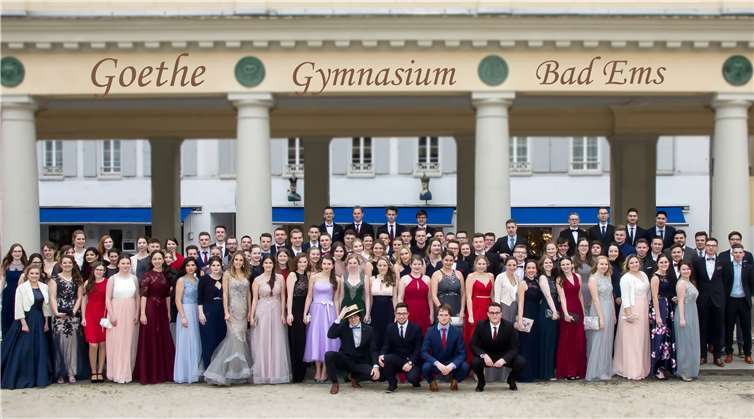 Bereit für das Leben nach dem Abitur, die Absolventinnen und Absolventen des Goethe-Gymnasiums Bad Ems. fotorafie blickwinkel/C.Lischka/Goethe-Gymnasium Bad Ems