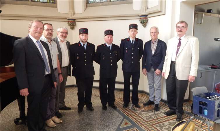 Bereits an der Begegnung 2017 nahmen drei „Pompiers“ der Feuerwehr von Cercy-la-Tour teil. Foto: privat