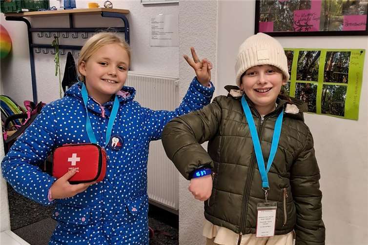 Bereits in den Herbstferien absolvierten die Kinder einen speziell auf sie zugeschnittenen Erste-Hilfe-Kurs.  Foto: privat