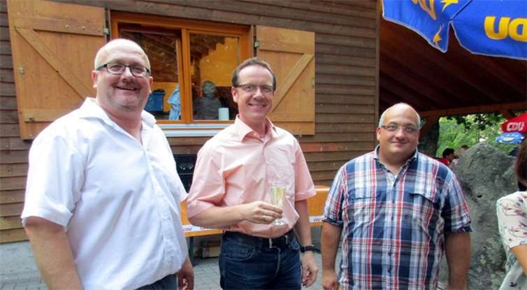 Bernd Bengel, Ralf Gräf und Dr. Helmut Rönz von der CDU Mülheim-Kärlich. CDU Mülheim-Kärlich