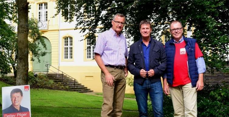Bernd Schemmer (l.) und Wolfgang Heitmann freuen sich auf den erneuten Besuch des Bundestagsabgeordneten Detlev Pilger in Vallendar.  Privat