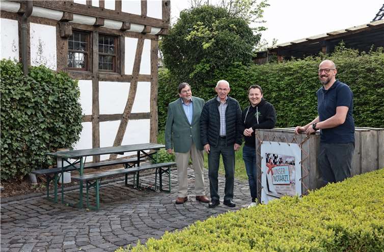 Bernd Schiffarth, Hermann-Josef Romes, Marcel Weber, Dr. Martin Schiffarth. Foto: privat
