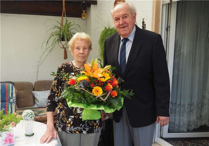 Bernhard Wiemer gratulierte Faustina Mayer zum 95. Geburtstag. Stadt Bendorf