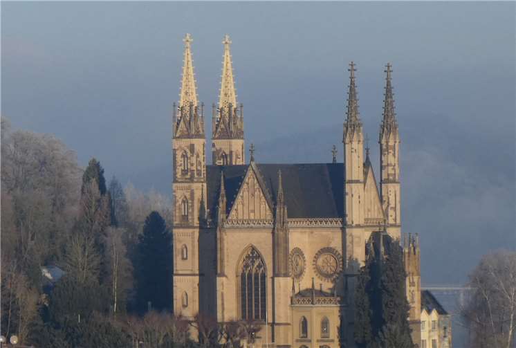 Besichtigt wird die Kirche inklusive Krypta und natürlich auch der Garten mit dem herrlichen Blick über das Rheintal.Foto: privat
