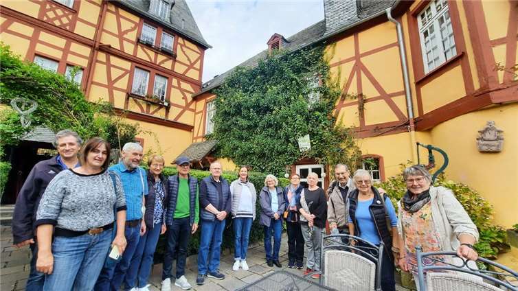 Besichtigung des Historisches Wirtshaus an der Lahn  Foto: B. Geil
