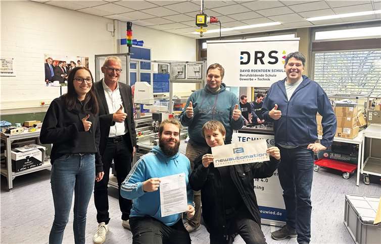 Besonderes Potential erkannte die Jury im Unterrichtsprojekt „Digitaler Zwilling“ der David-Roentgen-Schule .  Foto: David-Roentgen-Schule