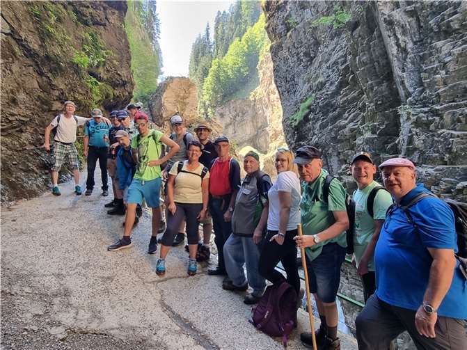Besonders eindrucksvoll war die Tour durch die Breitachklamm.  Foto: privat