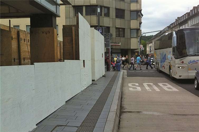 Besonders schön sieht es am Schängel-Center nicht aus.privat