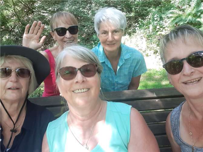 Besonders schön war der Aufenthalt an einem kleinen Stausee. Foto: Freizeit- und Gymnastikverein Alken