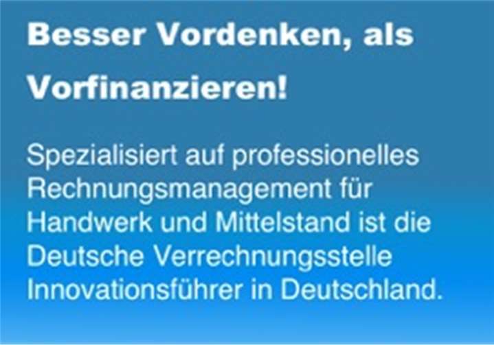 Besser Vordenken, als Vorfinanzieren. privat