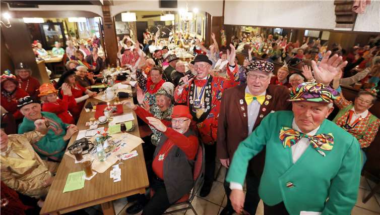 Beste Karnevalsstimmung herrschte bei den Gladbacher Kolpingsenioren. privat