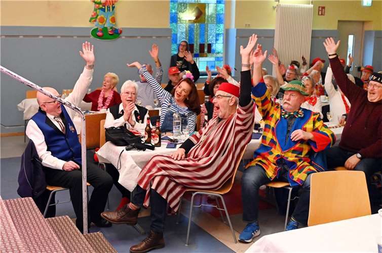 Beste Stimmung herrschte auch bei der Seniorensitzung.