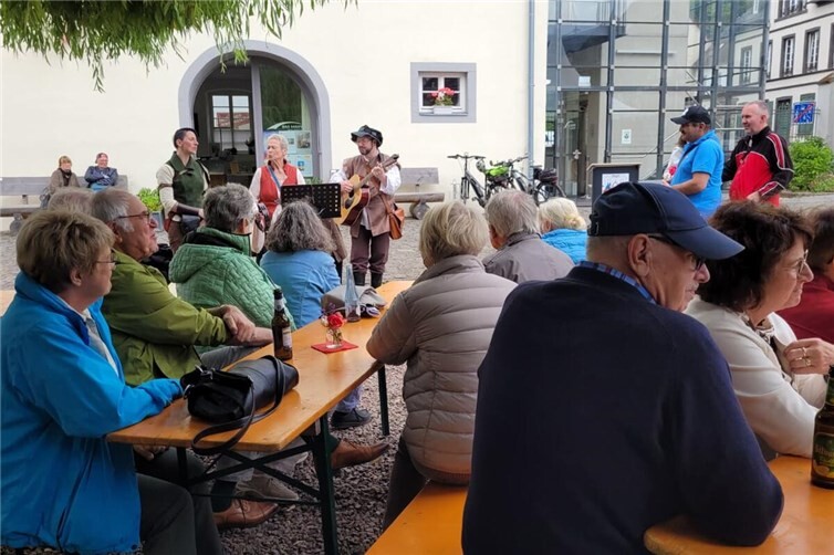 Beste Stimmung im Rosengarten.