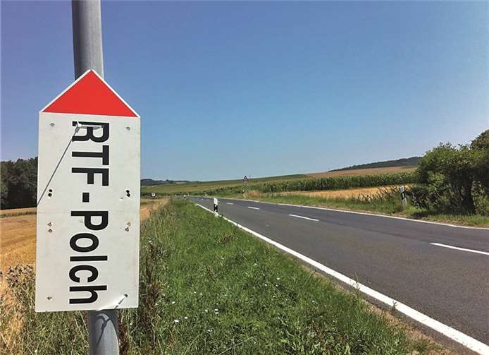 Bestens ausgeschildert waren alle Strecken.  Privat