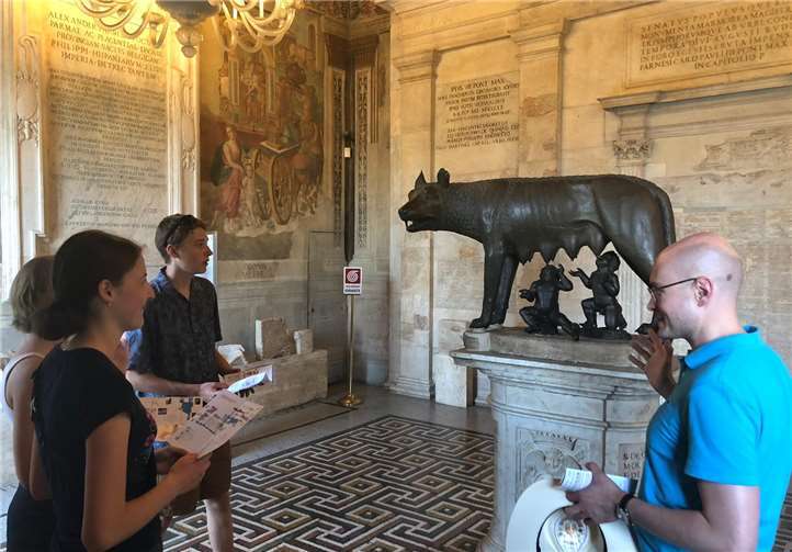 Auf den Spuren der alten Römer Besuch der Kapitolinischen Museen.Fotos: privat