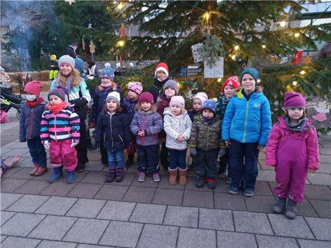 Besuch der Kindergartenkinder „Höhenzwerge“. Fotos: privat