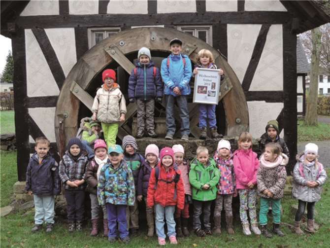Besuch der „Schlauen Füchse“ (Vorschulkinder) im Landschaftsmuseum in Hachenburg.privat