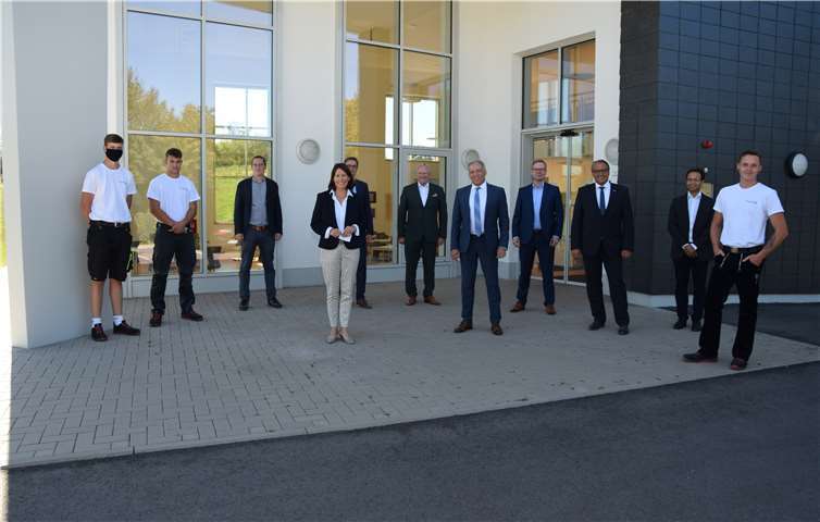 Besuch der Staatssekretärin Daniela Schmitt im Bundesbildungszentrum des Deutschen Dachdeckerhandwerks.Fotos: privat