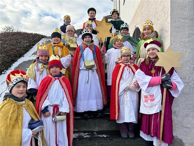 Besuch der Sternsinger in Oeverich.  Foto: privat