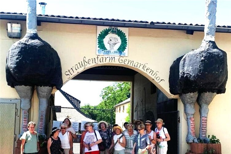 Besuch der Straußenfarm