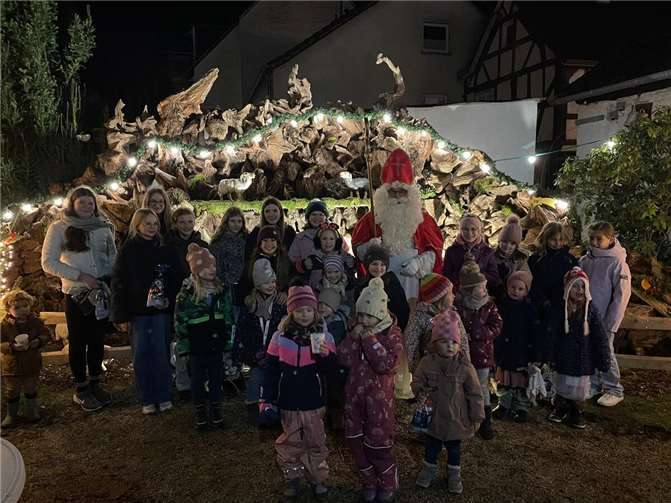 Besuch des Nikolaus.  Foto: KG Brave Jonge e.V.